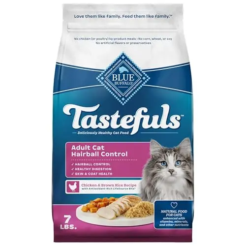 Blue Buffalo Tastefuls Hairball Control Dry Cat Food bag