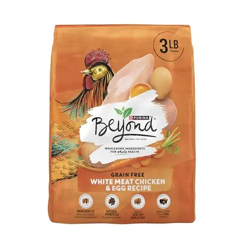 Purina Beyond grain free dry cat food with chicken and egg