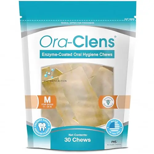 Ora-Clens Oral Hygiene Chews for medium dogs