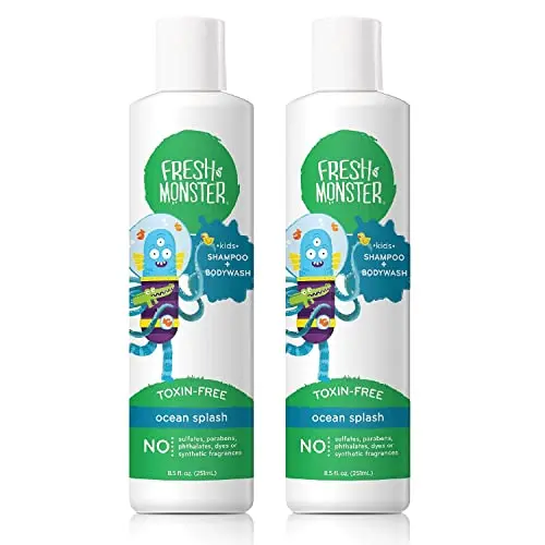 Fresh Monster 2-in-1 Natural Shampoo and Body Wash for kids