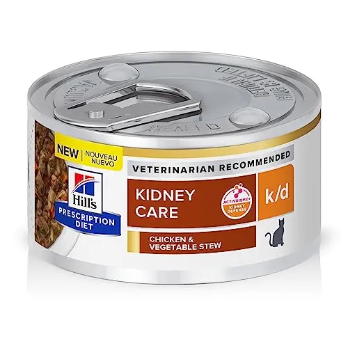 Hill's Prescription Diet k/d Chicken & Vegetable Stew wet cat food cans