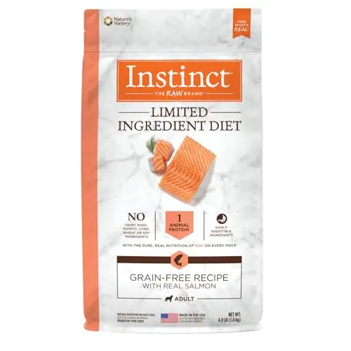 Instinct Limited Ingredient dog food bag with salmon