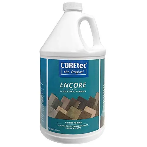 COREtec ENCORE floor cleaner bottle for luxury vinyl flooring
