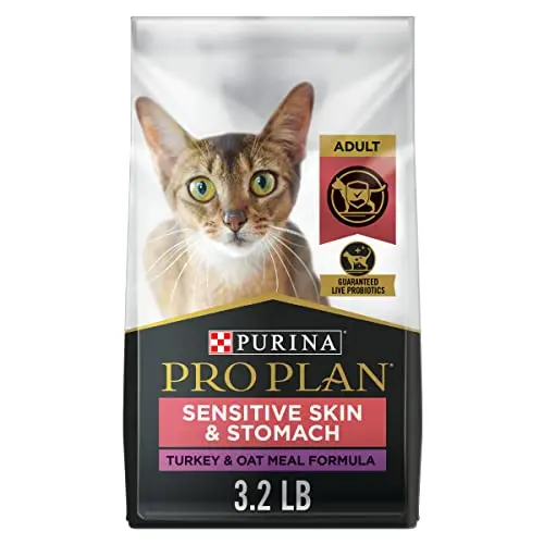 Purina Pro Plan Sensitive Skin & Stomach dry cat food bag