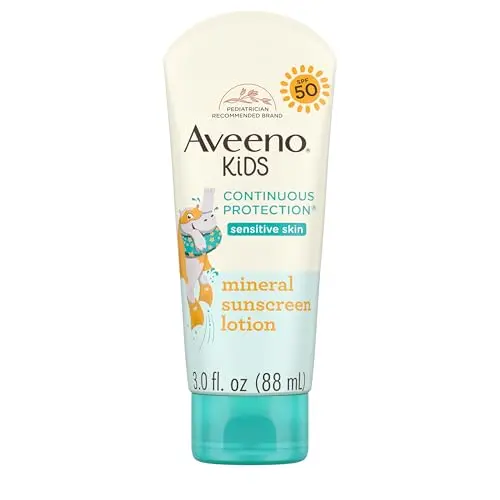 Aveeno Kids Continuous Protection Zinc Oxide Mineral Sunscreen