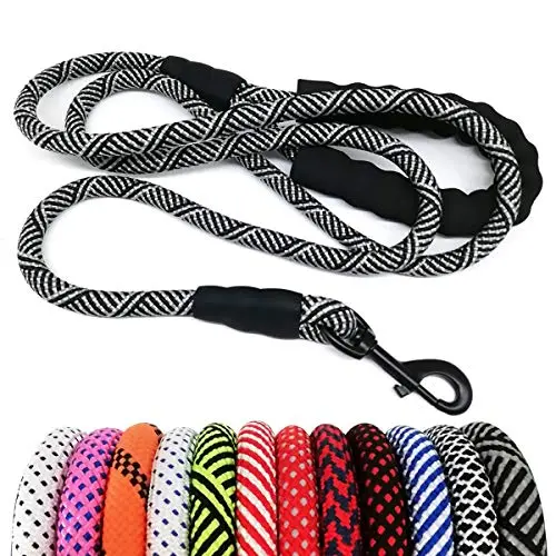 MayPaw thick nylon rope dog leash with padded handle for large dogs