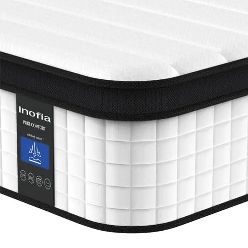 Inofia 12-inch hybrid mattress with breathable knitted cover
