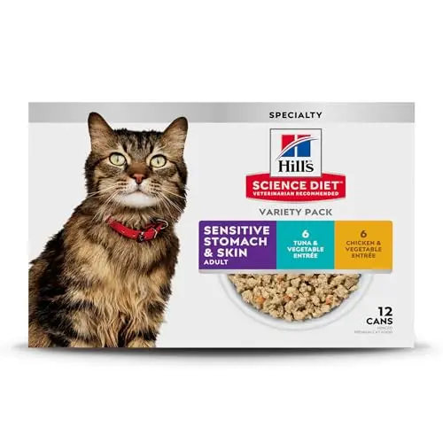 Hill's Science Diet sensitive stomach and skin canned cat food variety pack