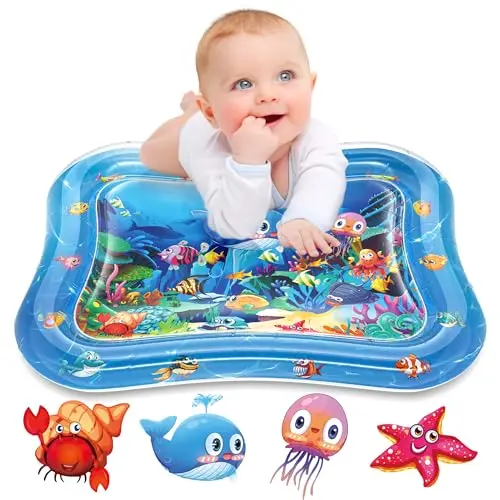 Infinno inflatable water mat for baby tummy time