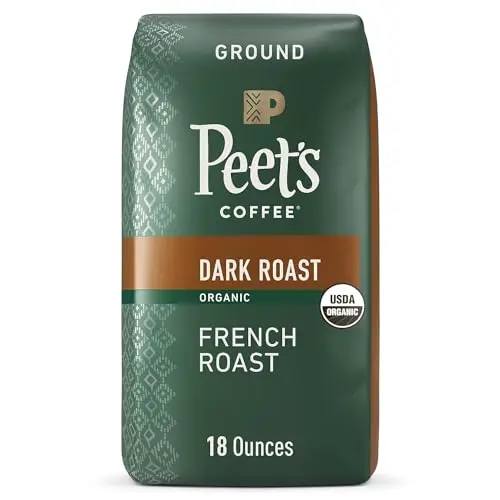 Peet's Coffee Organic French Roast ground coffee bag