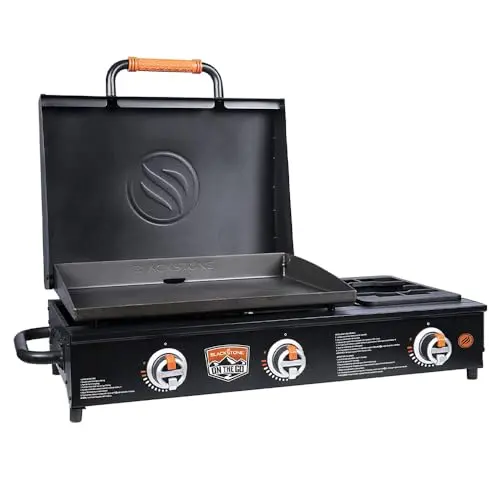 Blackstone On The Go Griddle with hood and handles