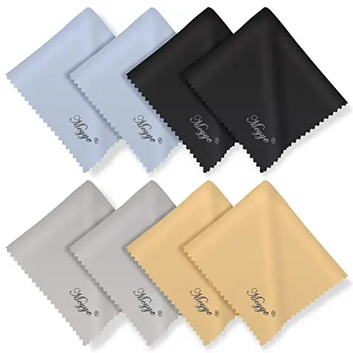 Mcyye 8-pack microfiber cleaning cloths for glasses and screens