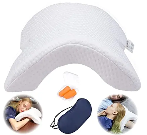ALEVMOOM sleeping cuddle pillow for couples with arm hole