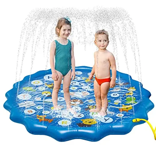 Arfbear inflatable splash pad for kids outdoor water play