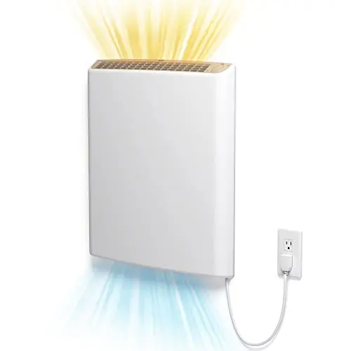 Envi plug-in electric panel wall heater in luxury white