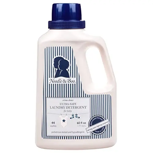 Noodle & Boo baby laundry detergent for gentle oil removal