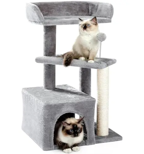 Made4Pets 29-inch modern cat tree with scratching post and pad