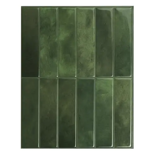 Smart Tiles Sefrou Green geometric peel and stick tile