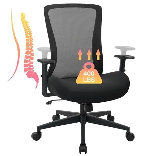 FAMSINGO ergonomic mesh desk chair with lumbar support
