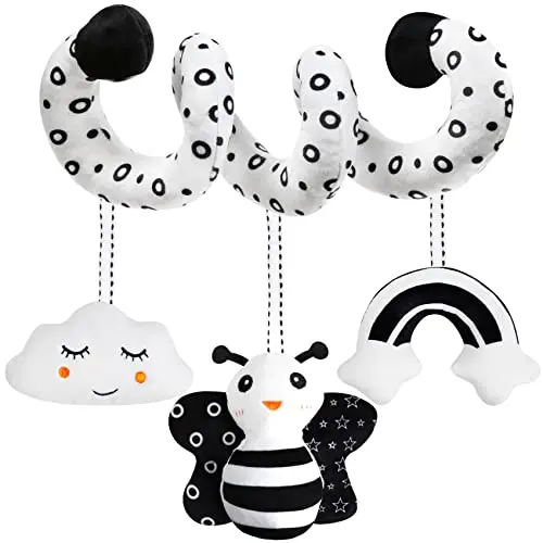 GKDOMS black and white spiral hanging toy for strollers