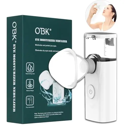 OTBK Nano Mist device showing eye and face humidification features