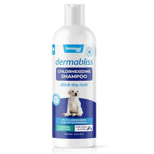 Vetnique Dermabliss chlorhexidine dog shampoo for skin health
