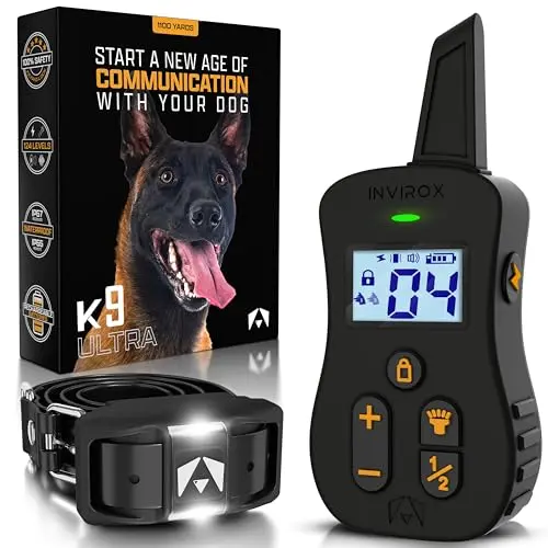 INVIROX professional dog training collar with multiple wearing options