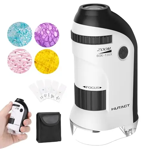 HUTACT basic pocket microscope with slide collection