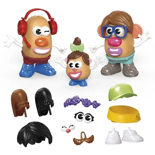 POTATO HEAD family set with mix-and-match parts and accessories