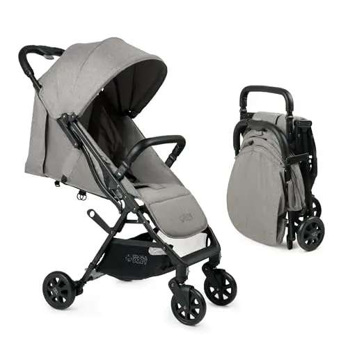 KOOLABABY lightweight foldable travel stroller in grey