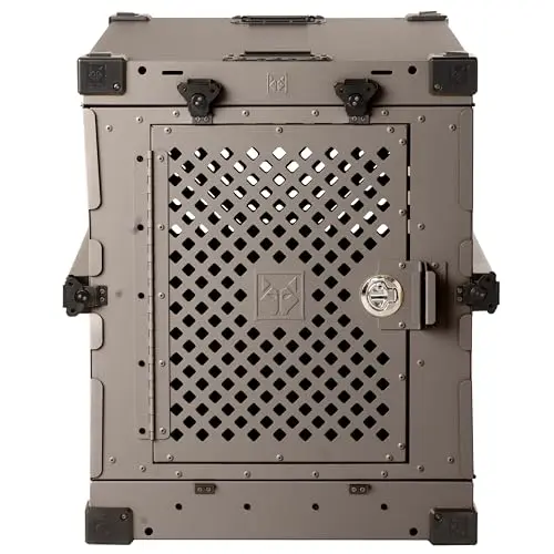 IMPACT collapsible aluminum dog crate for travel and indoor use