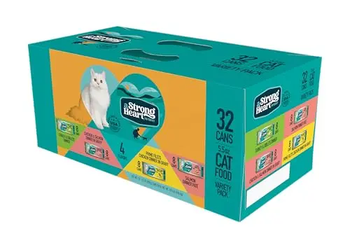 A Strong Heart canned cat food variety pack for sensitive stomachs
