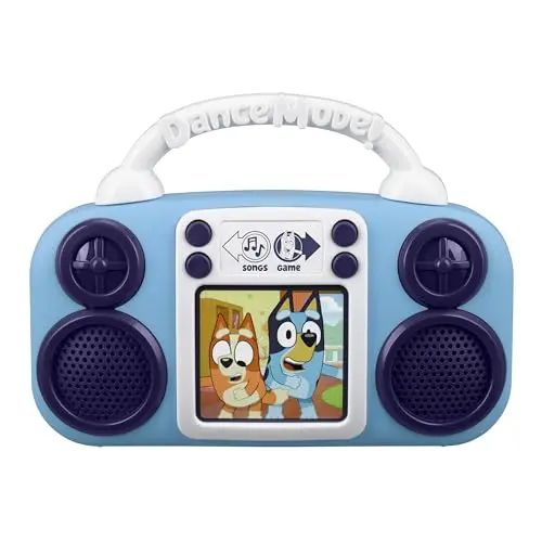 eKids Bluey toy music player with built-in songs