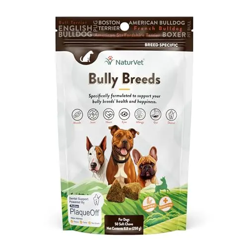 NATURVET bulldog breed supplement soft chews