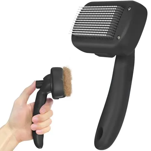 Dipoo self-cleaning shedding brush for dogs and cats
