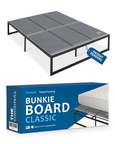 Meliusly Premium Bunkie Board low profile bed support for queen mattress