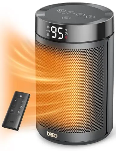 Dreo portable electric space heater in black