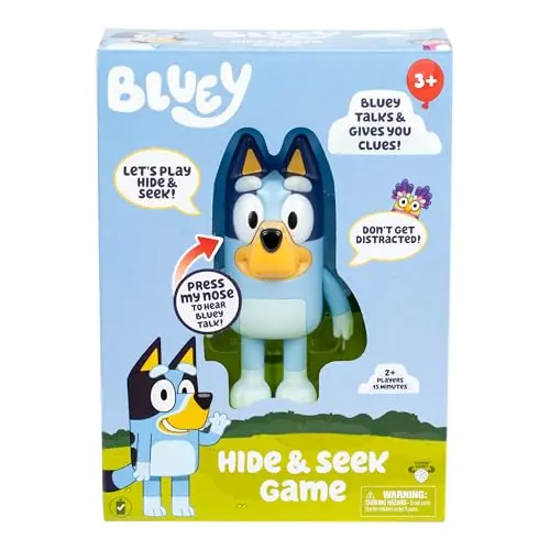 Bluey hide and seek electronic toy figure with timer