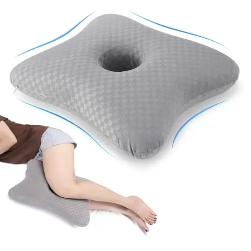 WUWUMILINE contoured wedge leg pillow for side sleeping