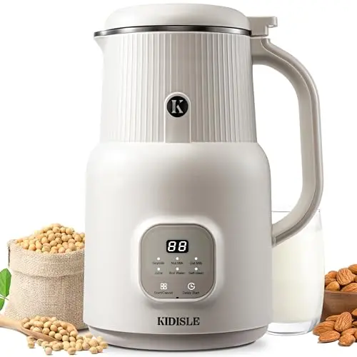 KIDISLE compact nut milk maker with cream finish