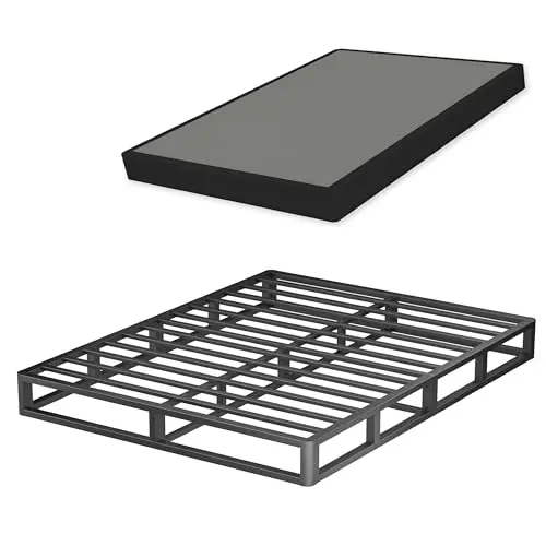 VIPSHOW 7 Inch Queen Metal Box Spring with round corners