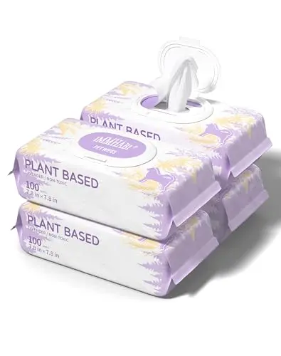 IMMHABI lavender scented dog wipes with nourishing ingredients