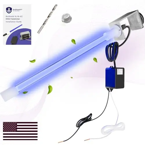 BioShieldUV magnetic UV-C light air purifier for HVAC systems