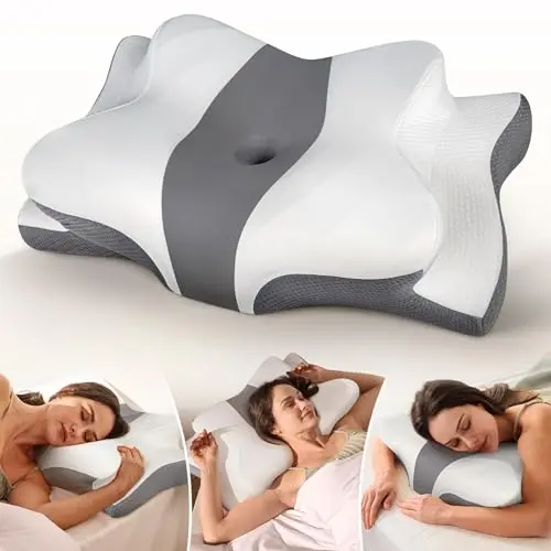 Cozyplayer true cooling cervical pillow with multi-zone design