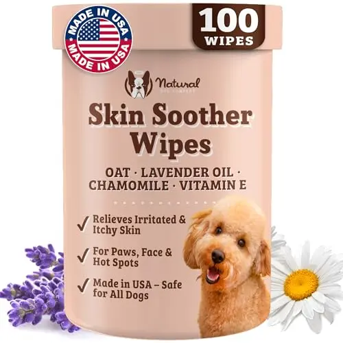 Natural Dog Company skin soother wipes for itchy skin