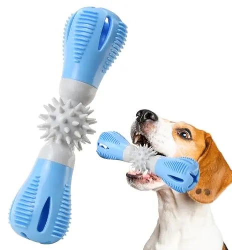 IPTPAS natural rubber treat dispensing chew toy for dogs