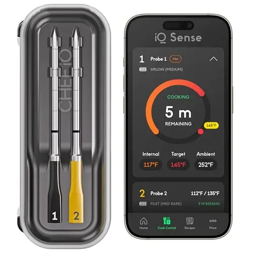 CHEF iQ Sense smart wireless meat thermometer with hub and probes