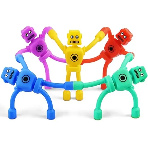 Magnetic robot men fidget toys for kids during travel
