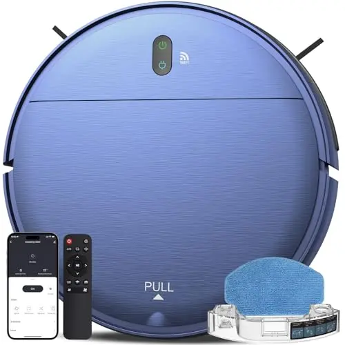 ZCWA BR151 robot vacuum and mop avoiding obstacles on carpet
