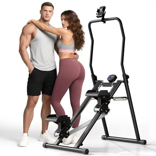 MOMODA foldable stair stepper with adjustable resistance